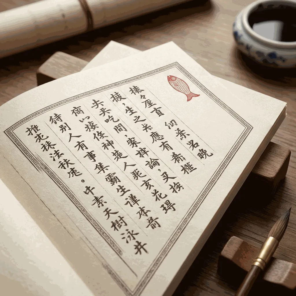 古籍竖排版式示例
